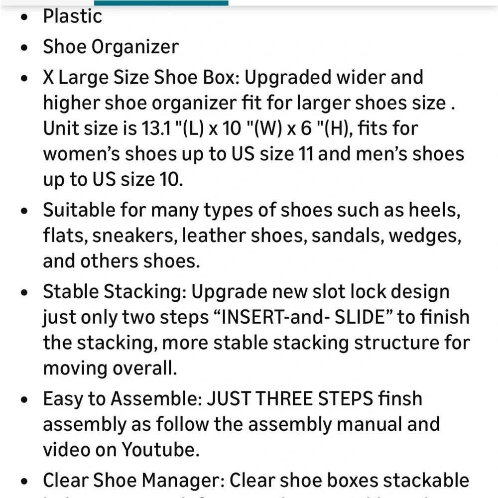 Clear Stackable Shoe Storage Boxes - Set 2 - Picture 5 of 5